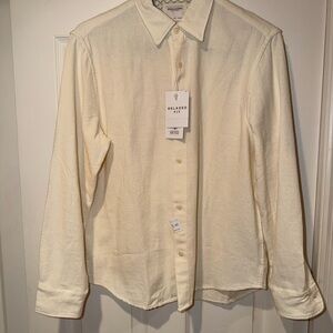 Denim & Flower Ricky Singh Cream Linen Button Down Shirt